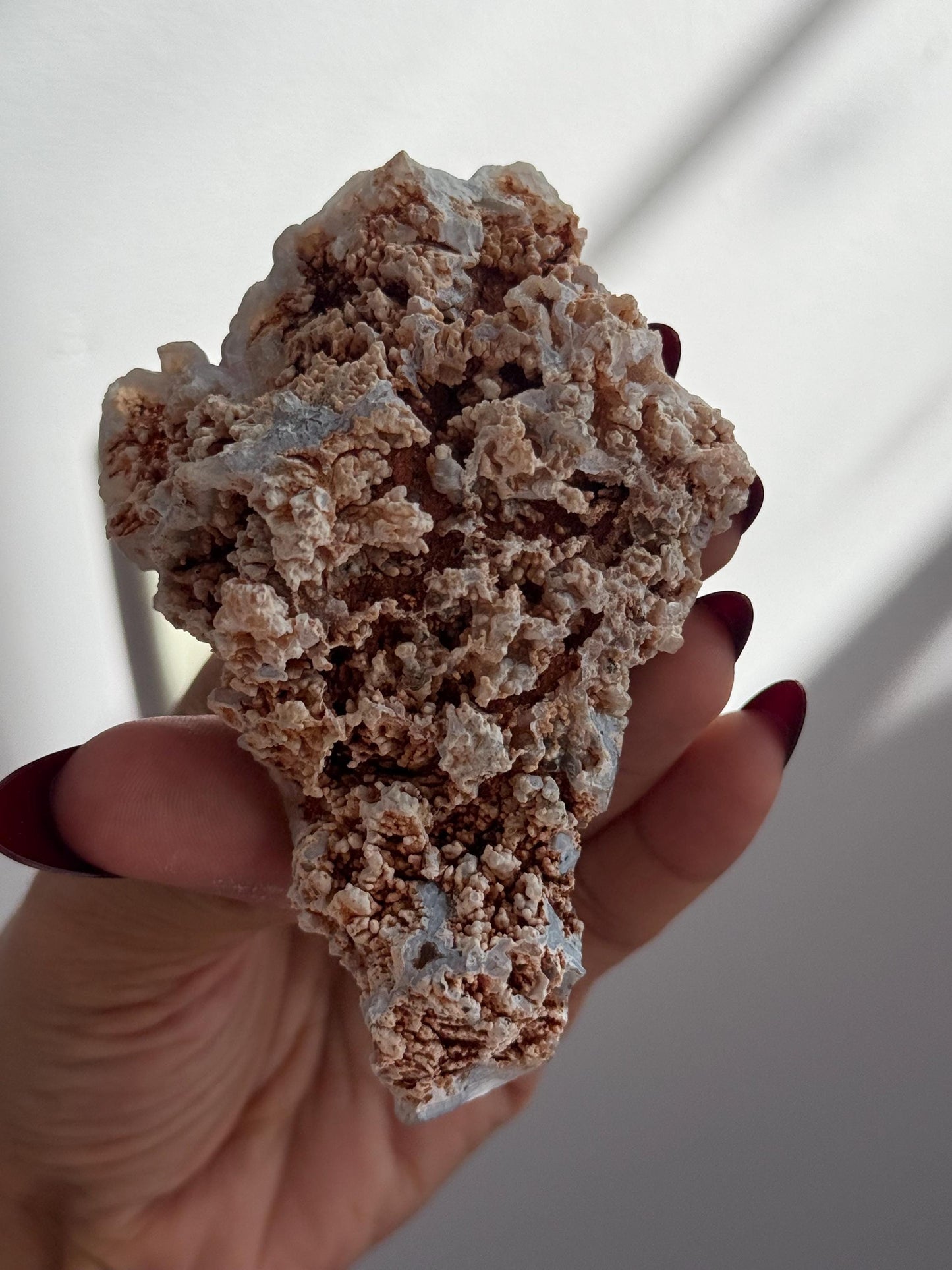 Rare Orca Agate Specimen – Raw Botryoidal Chalcedony Crystal, Natural Mineral Fossil, Collector’s Healing Stone Gift