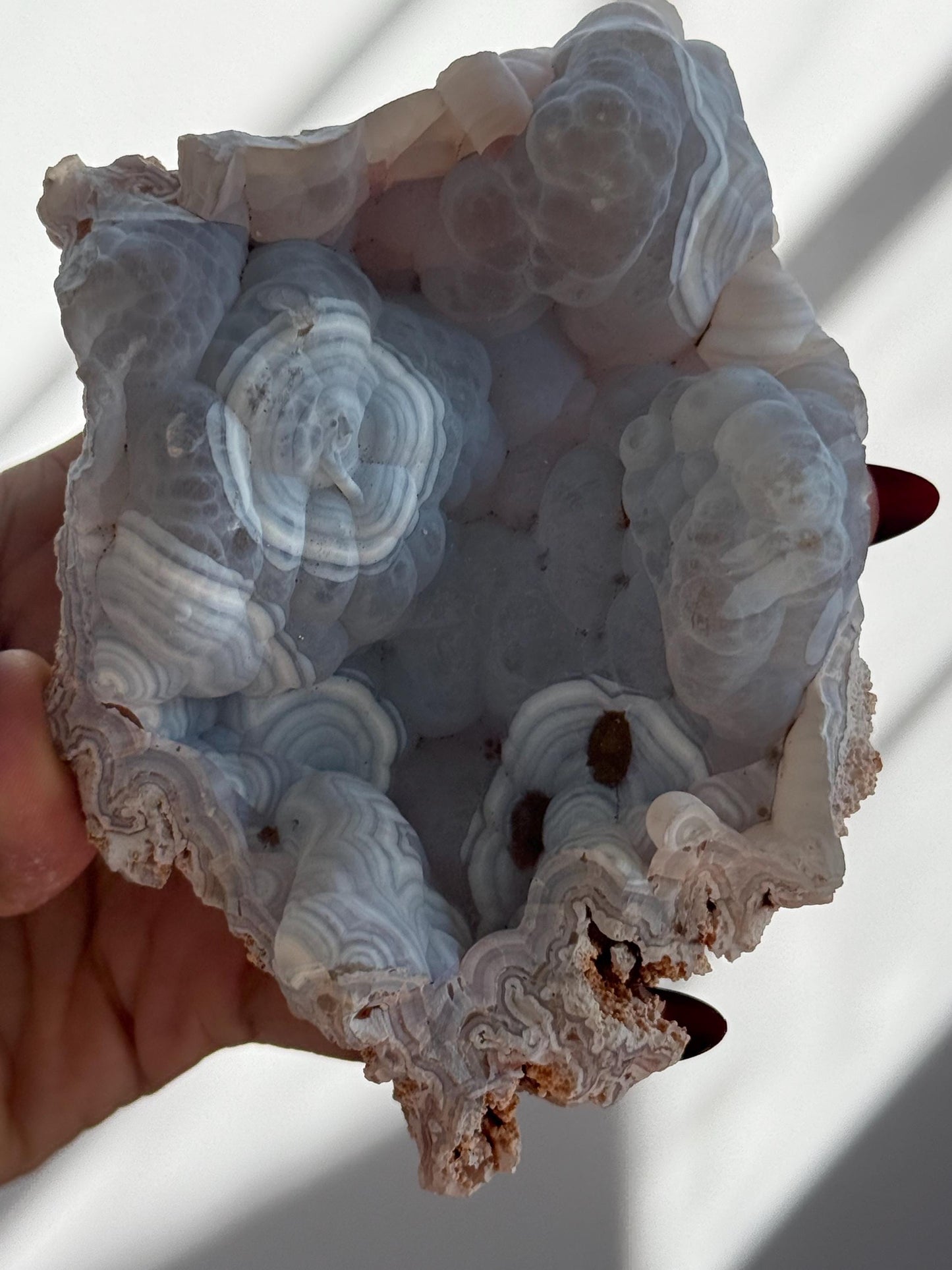 Rare Orca Agate Specimen – Raw Botryoidal Chalcedony Crystal, Natural Mineral Fossil, Collector’s Healing Stone Gift
