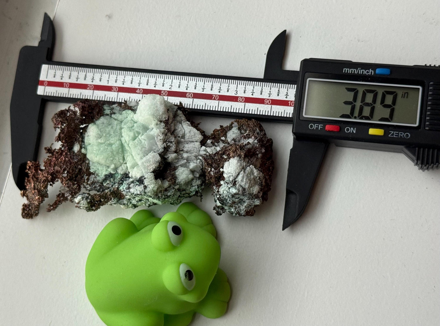 Copper & Blue Aragonite Specimen: Rare Collector Mineral Stone