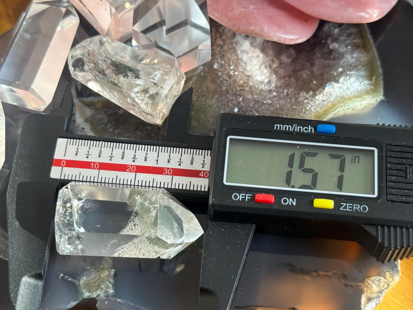 Mountain Phantom, Garden Quartz, Lumerian Clear Quartz Point, Small Mini