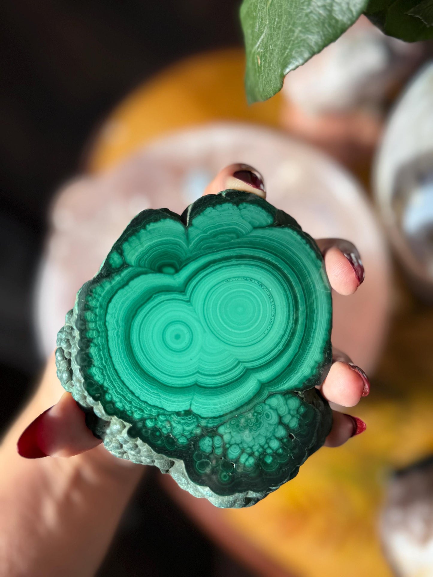 Druzy Malachite Slab, Polished Malachite, Malachite, Natural Home Decoration, Crystal Gifts For Friends,