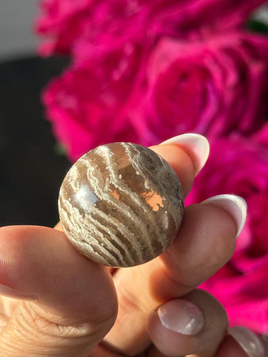 Thousand Layer Crystal Sphere, Mini Lodolite Sphere