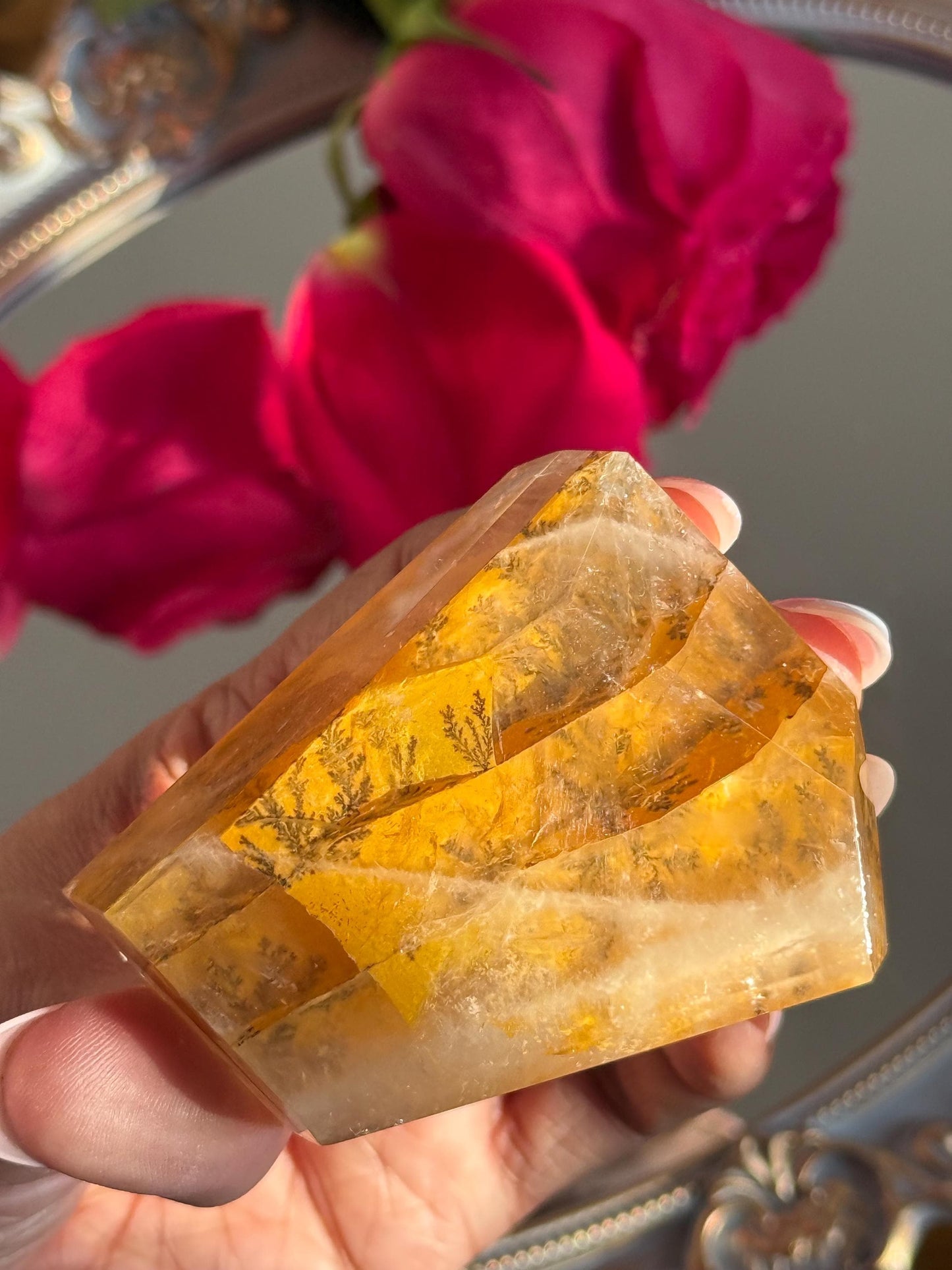 Dendritic Quartz, Girasol Quartz With Dendrites, Dendritic, Crystal Gifts