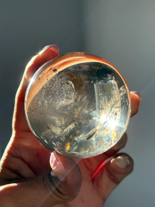 High Quality Smoky Quartz Sphere, Rainbow Smoky Quartz, Smoky Quartz, Crystal Ball, Crystals for Protection, Crystals for Root Chakra,