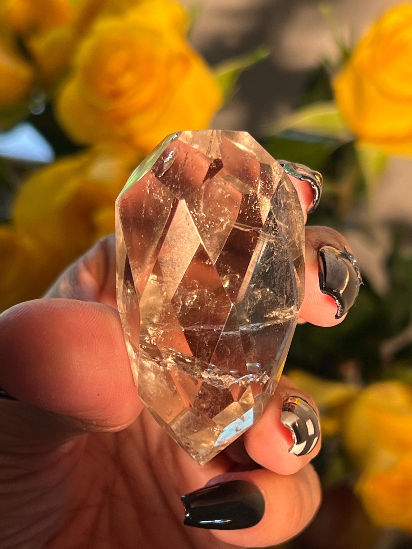 Faceted Smoky Quartz, Smoky Quartz Filled With Rainbows, Faceted Crystal Quartz, Smoky Quartz, Crystal Gifts, Rainbow Quartz, Small