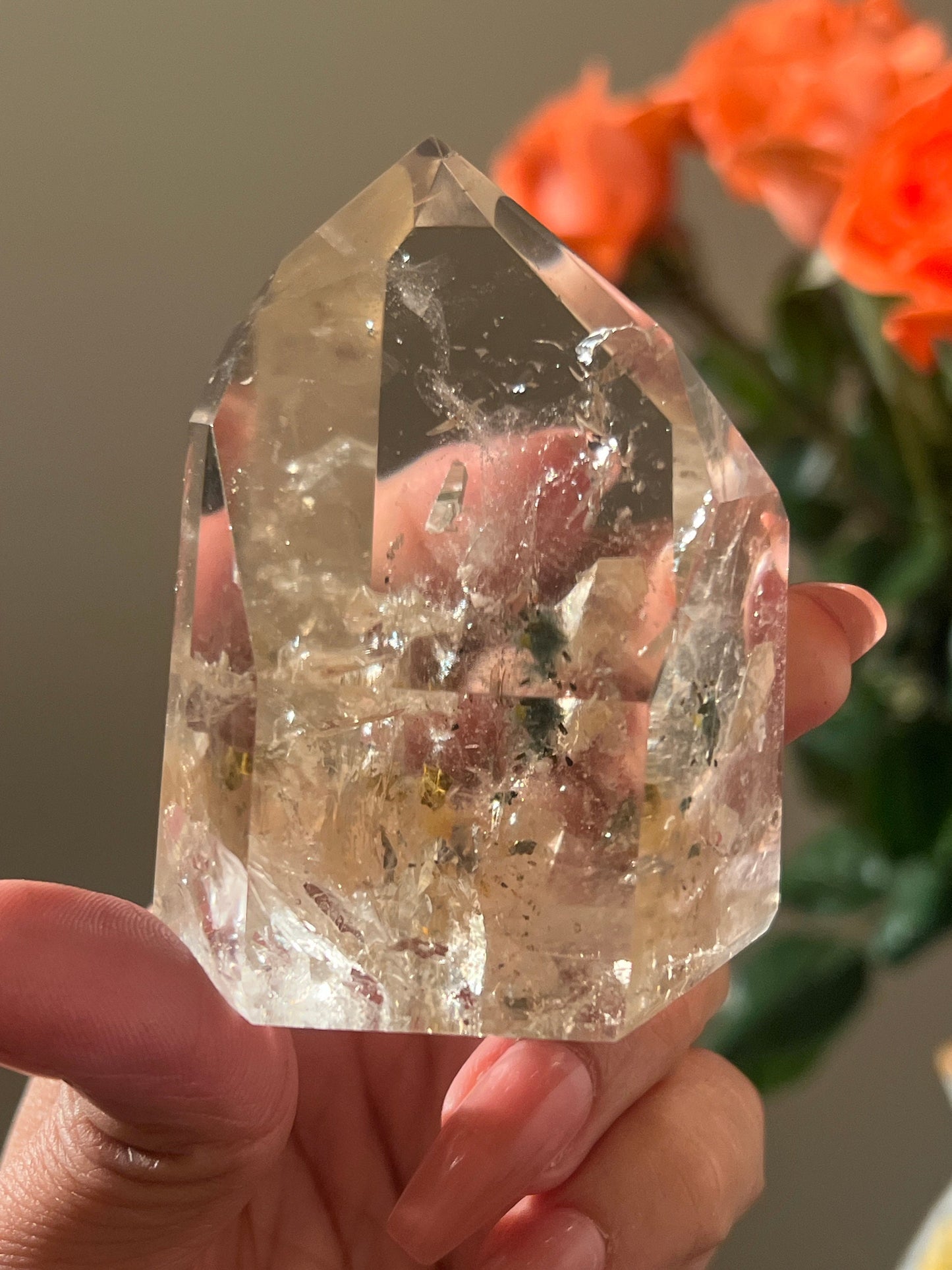 Champagne Citrine From Brazil, Citrine With Garden Inclusions, Natural Citrine, Crystal Gifts, Citrine From Brazil, Garden Quartz, Citrine