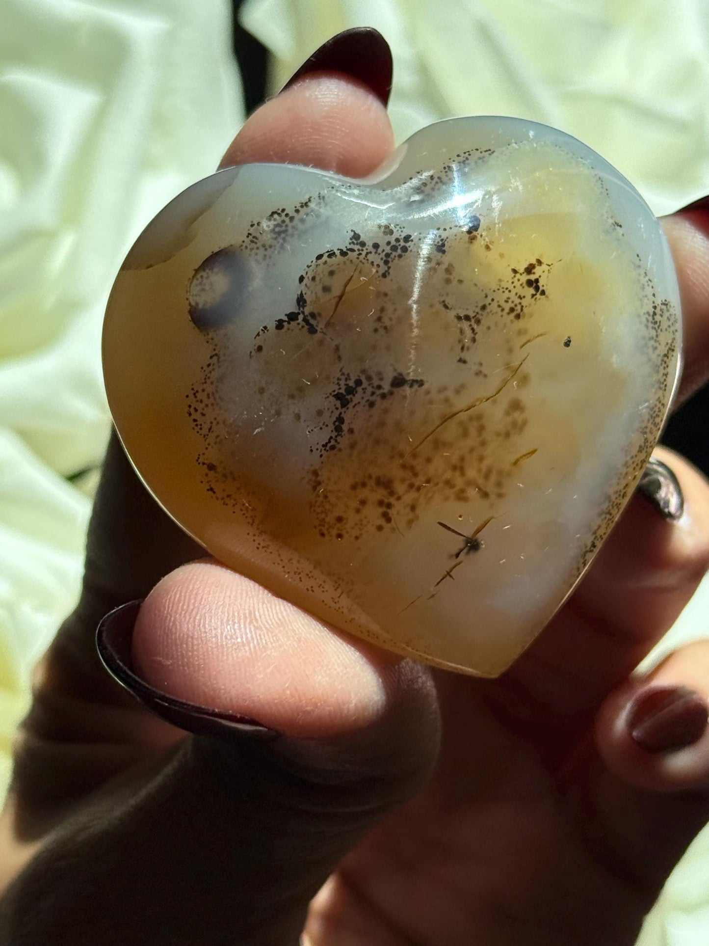 Dendritic Agate Heart, Circle of Life, Dendritic Agate, Dendrite, Crystal Hearts, Crystal Gifts, Metaphysical Gifts,