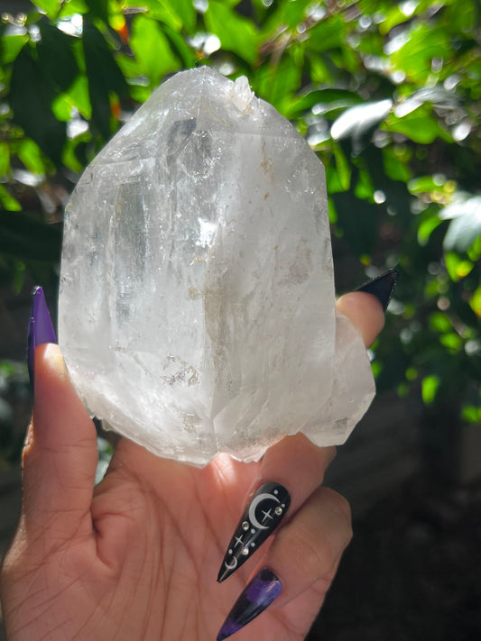 Colombian Lemurian Quartz, Lemurian Seed Quartz, Record Keeper Quartz, Colombian Quartz with Lodolite Growth, Optical Colombian Quartz, 1lb