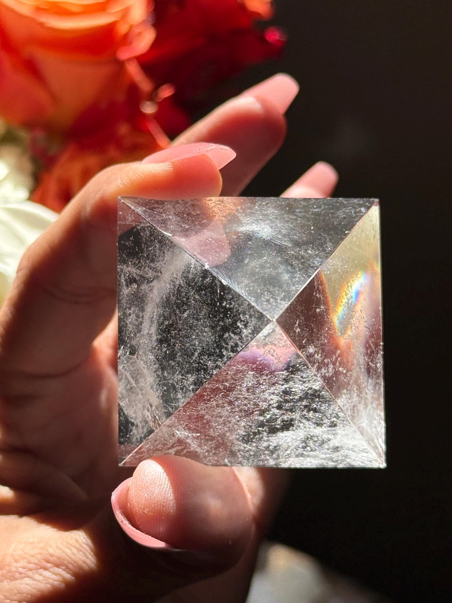 Natural Clear Quartz Pyramid, Clear Quartz Pyramid, Egyptian Pyramid, Crystals Decoration, Crystal Gifts, Quartz Pyramid, Metaphysical Decor