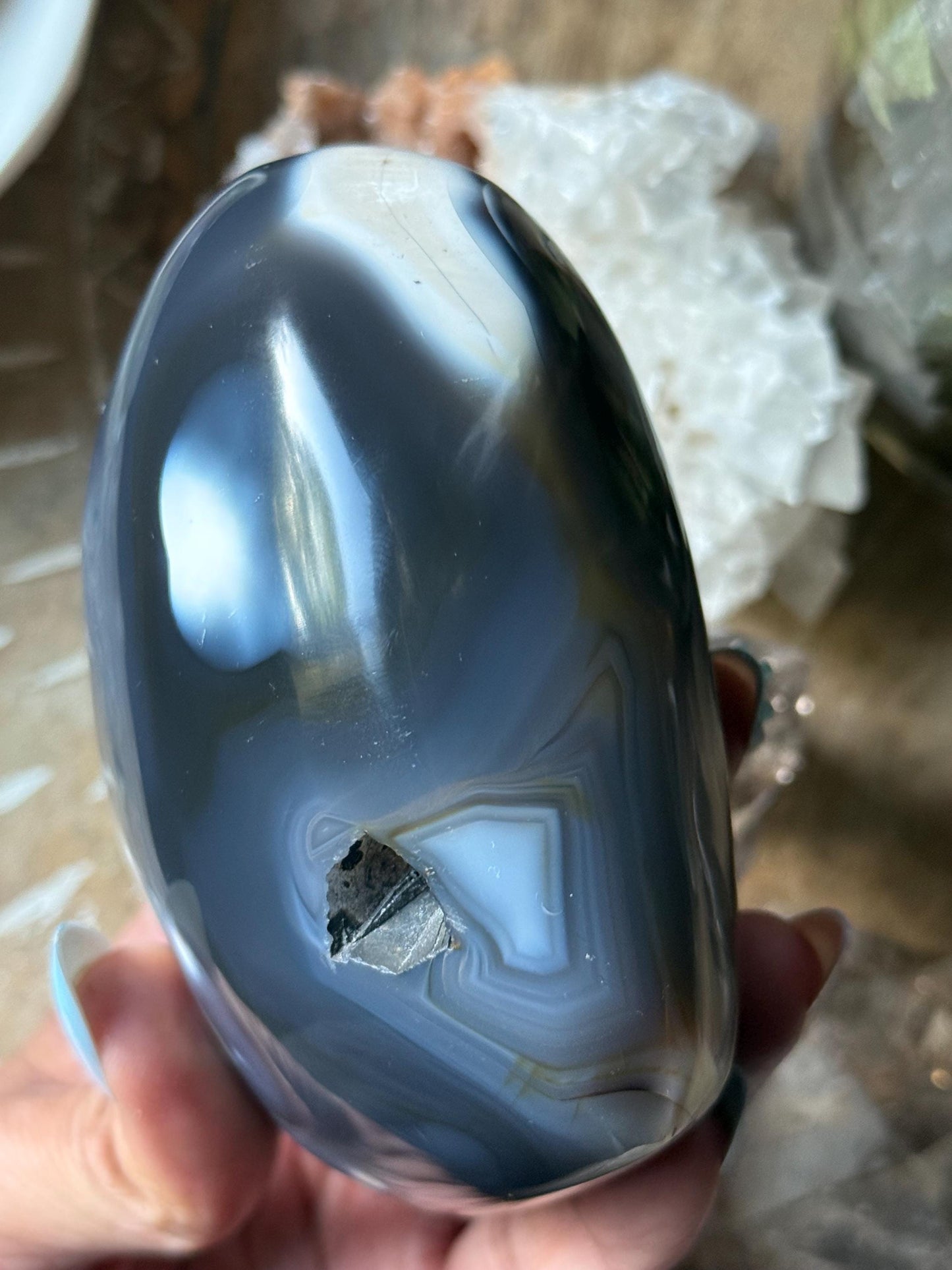 Orca Agate Heart, Orca Agate, Healing Crystals, Crystal Hearts, Crystals for Grieving, Crystal Gifts,