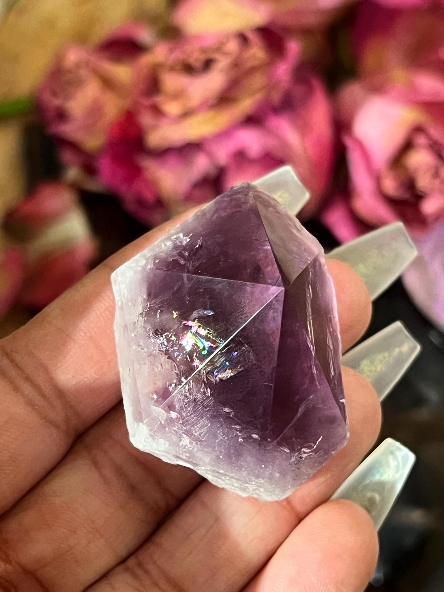Amethyst Cut Base, Polished Amethyst Rough Points, Dark Purple Amethyst, Rough Amethyst, Amethyst Points, Crystal Gifts, MINI Size