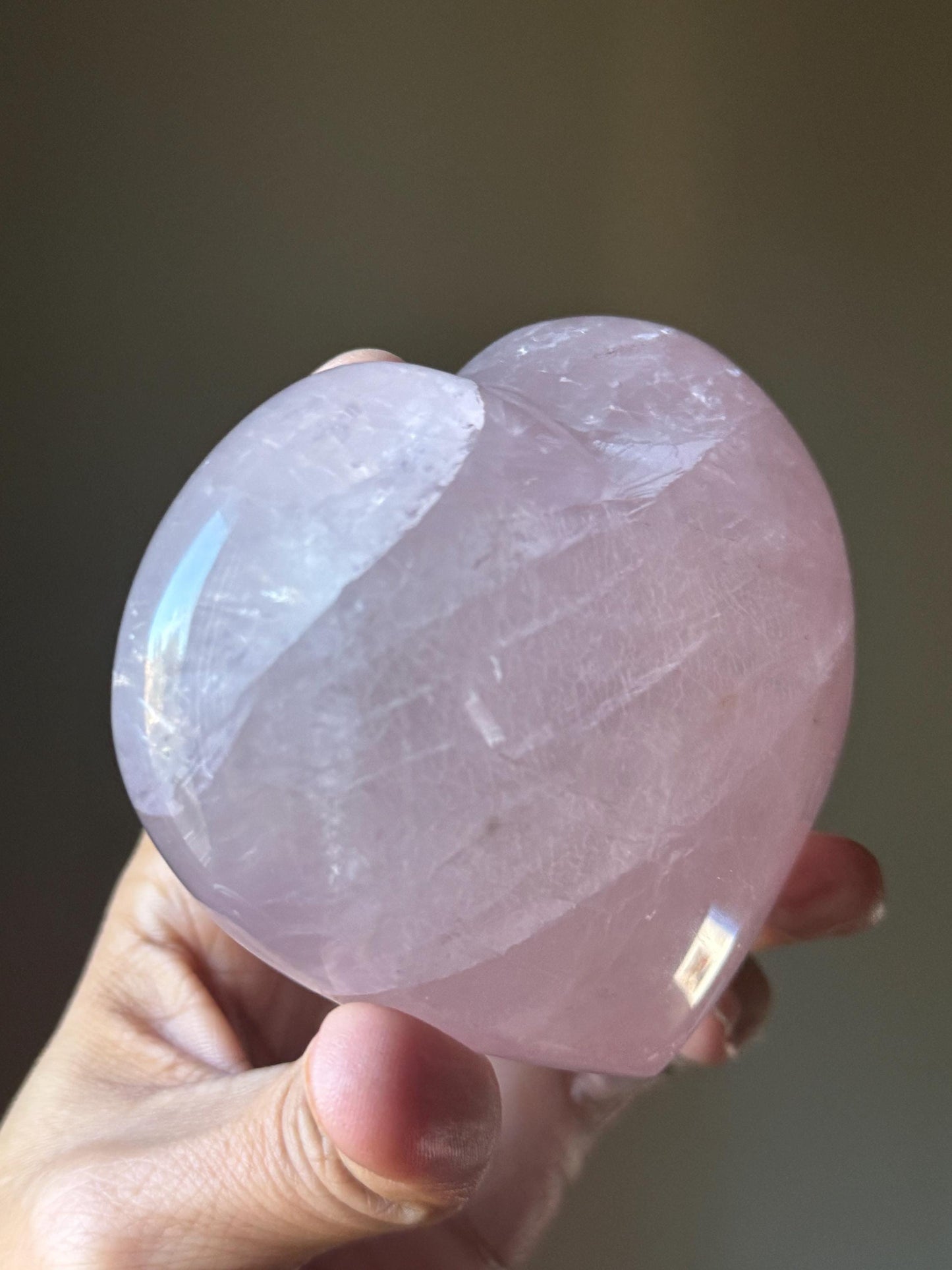 Star Flash Rose Quartz Heart, Rose Quartz Heart, Rose Quartz, Crystals For Love, Crystal Gifts, Crystal hearts, Double Star Rose Quartz