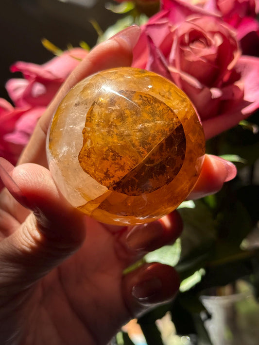 Dendritic Quartz Sphere, Girasol Quartz With Dendrites, Dendritic, Giralsol sphere Healing Crystals, Crystals, Metaphysical Crystals