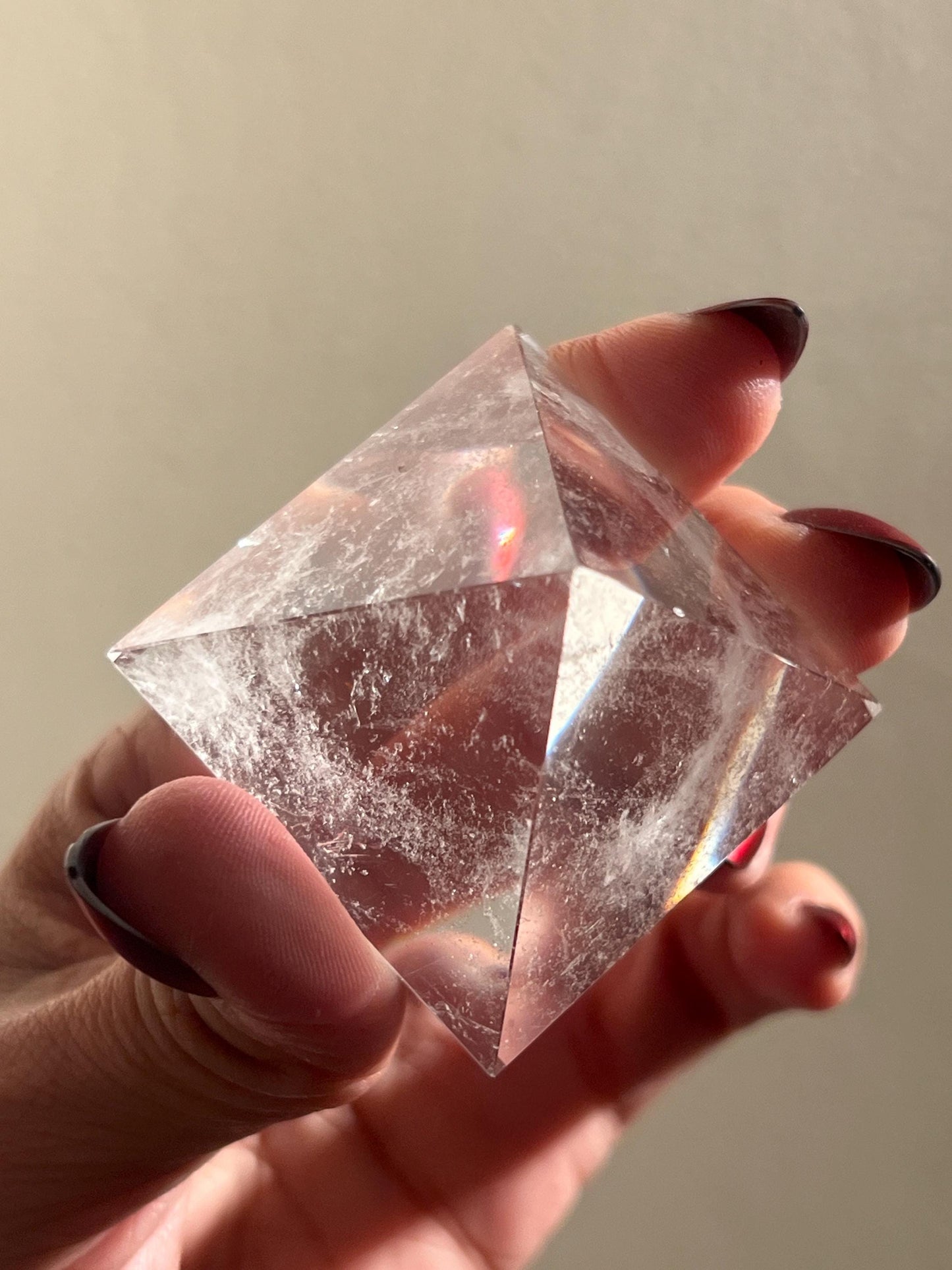 Natural Clear Quartz Pyramid, Clear Quartz Pyramid, Egyptian Pyramid, Crystals Decoration, Crystal Gifts, Quartz Pyramid, Metaphysical Decor