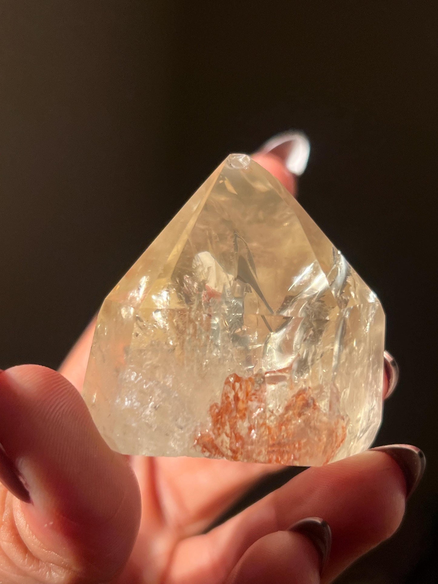 Authentic Citrine From Brazil, Citrine, Natural Non Heated Citrine, Citrine Generator Obelisk, Crystal For Wealth & Abundance