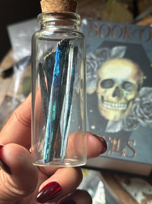 Bottle of Vivinite, Vivianite from Brazil, Raw Specimen, Home Decor, Vivianite, Crystal Gifts,