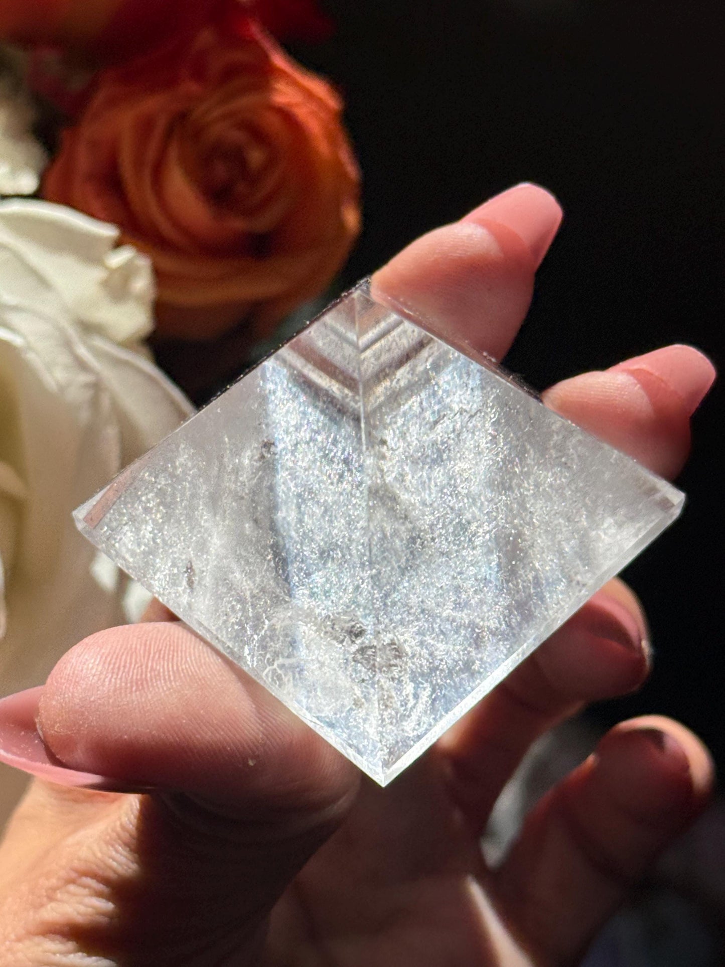 Natural Clear Quartz Pyramid, Clear Quartz Pyramid, Egyptian Pyramid, Crystals Decoration, Crystal Gifts, Quartz Pyramid, Metaphysical Decor
