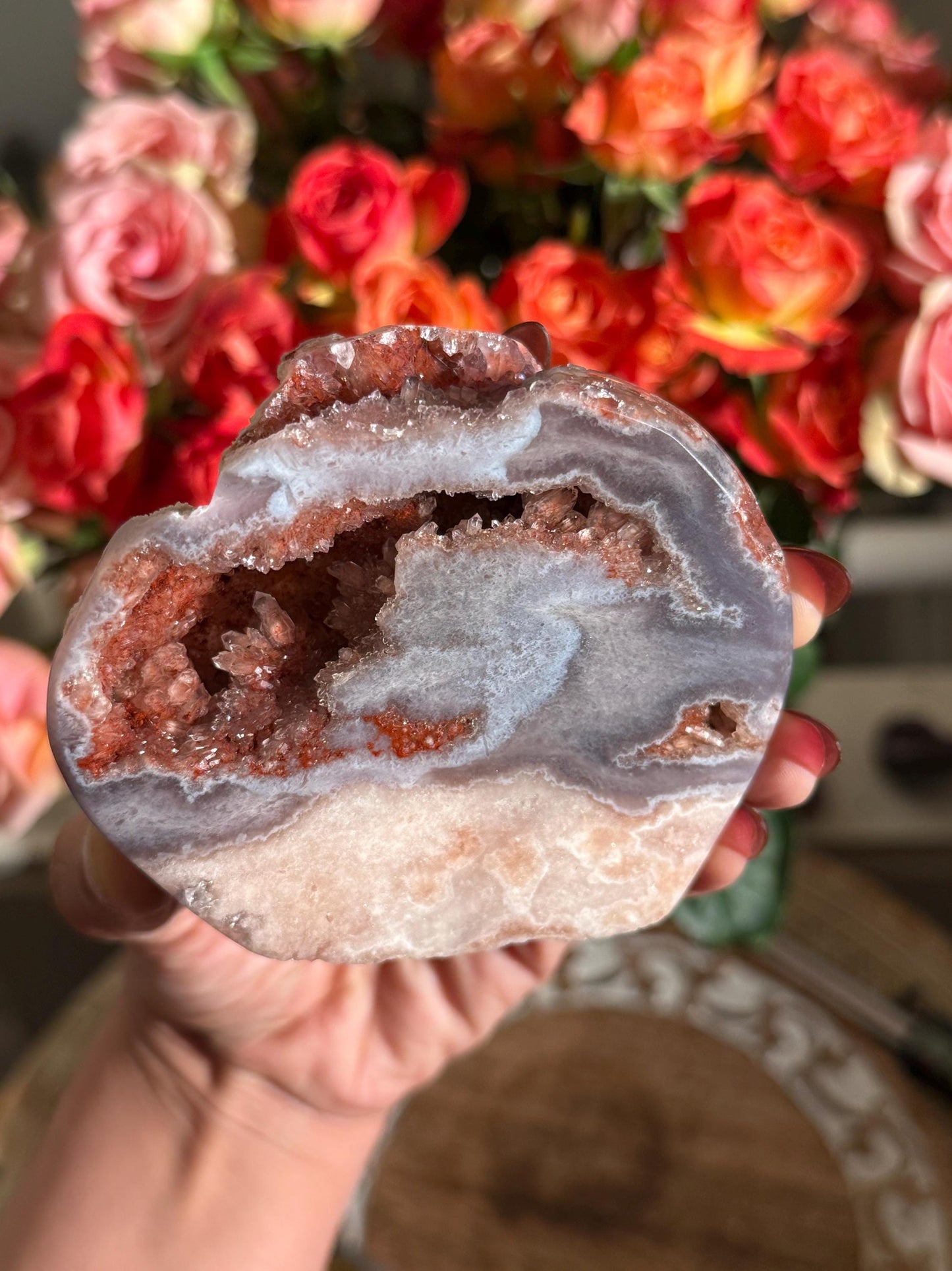 Pink Amethyst Free Form, Red Amethyst Quartz, Pink and Red Amethyst, Flower Agate Amethyst, Home decoration, Crystal Gifts,