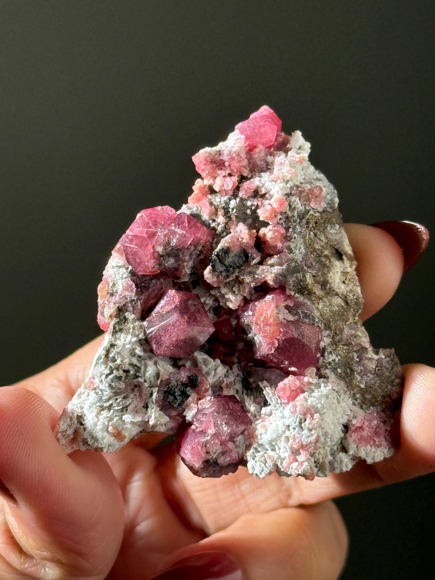 Raspberry Garnet, Grossular Garnet, Raspberry Garnet from Coahuila, Mexico, Raw Mineral Specimen, Garnet, Garnet Raw Stone, Crystal Gifts
