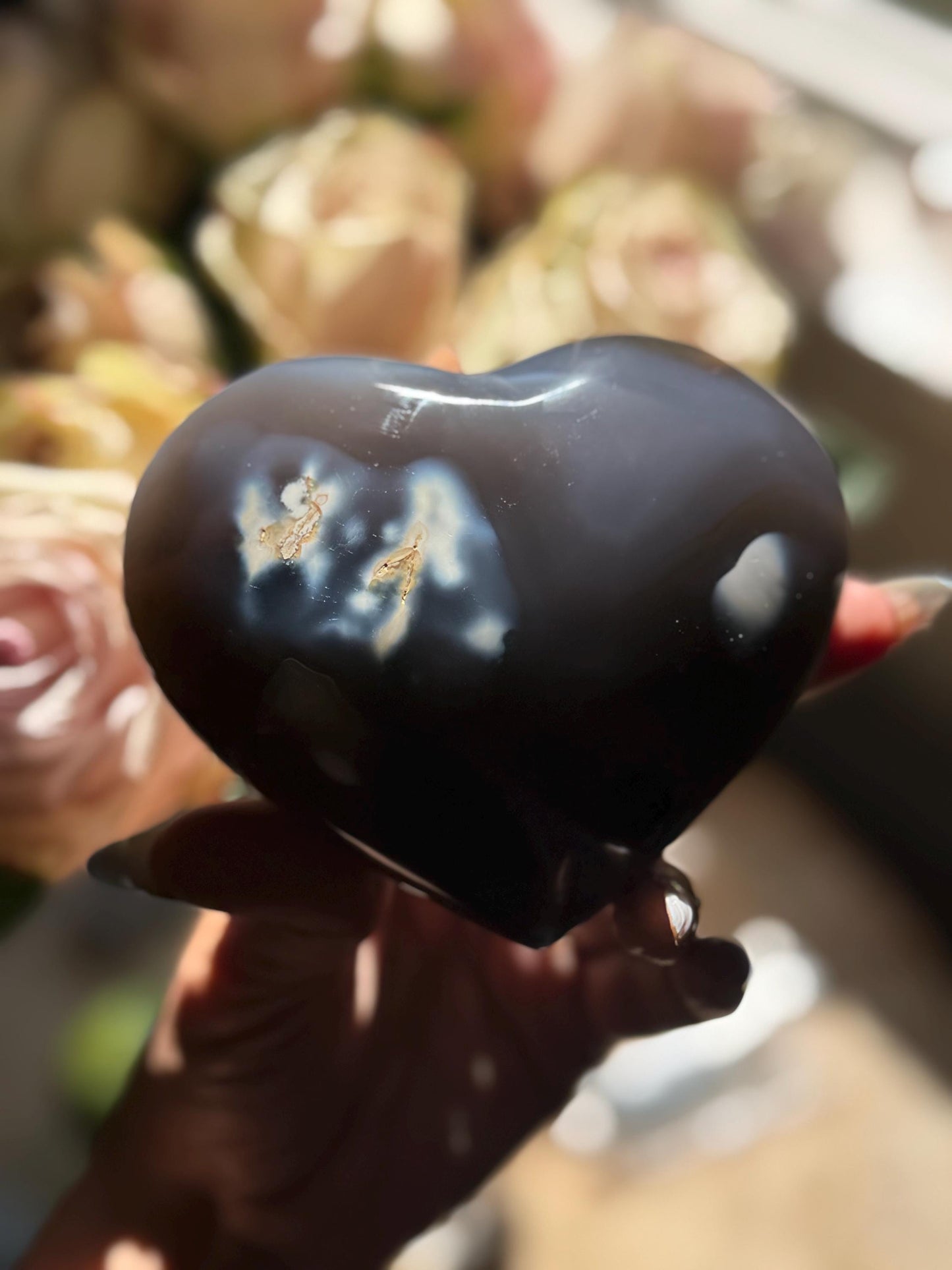 Orca Agate Heart, Orca Agate, Healing Crystals, Crystal Hearts, Crystals for Grieving, Crystal Gifts,