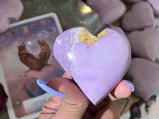 Phosphosiderite Heart From Peru, Rare Phosphosiderite Crystal, Polished Phosphosiderite, Crystal Hearts, Valentines Day Gift, Gift For Her