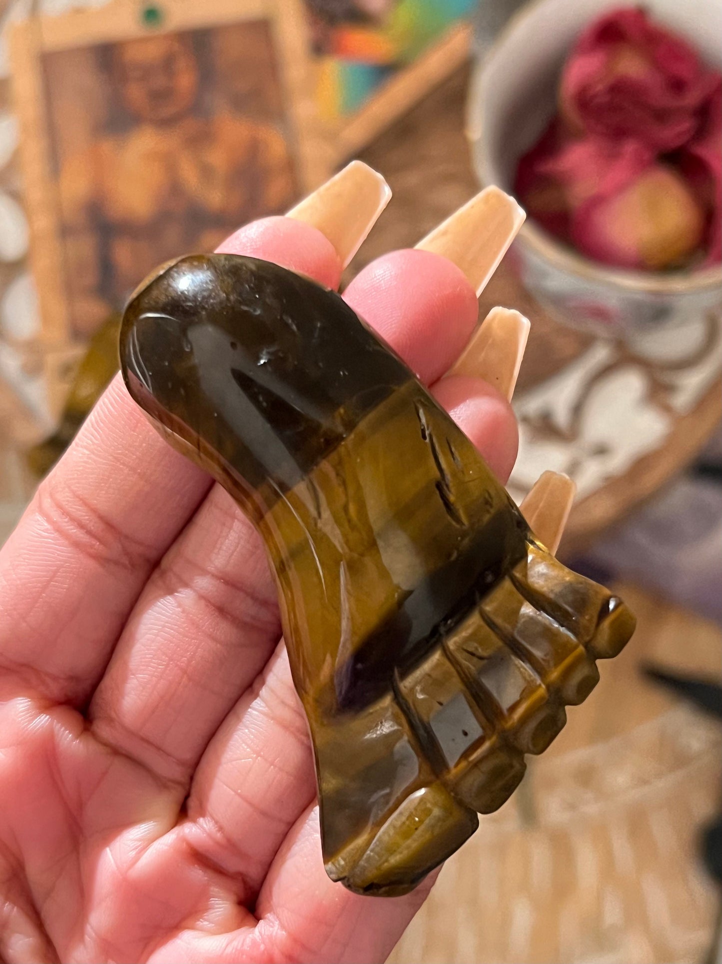 Tiger Eye Foot, Tiger Eye Feet, Tiger Eye Carving, Tiger Eye, Crystal Gifts, Crystal Carvings, Cute Gifts, Feng Shui Decoration,