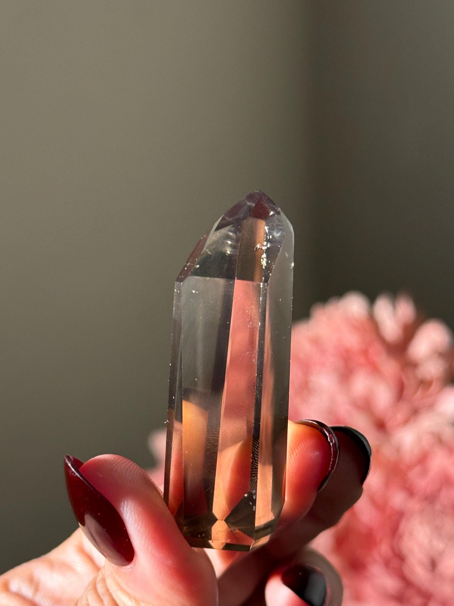 Smoky Citrine, Genuine Smoky Citrine Point From Brazil, Genuine Smoky Citrine, Authentic Citrine, Natural Citrine From Brazil, SMALL