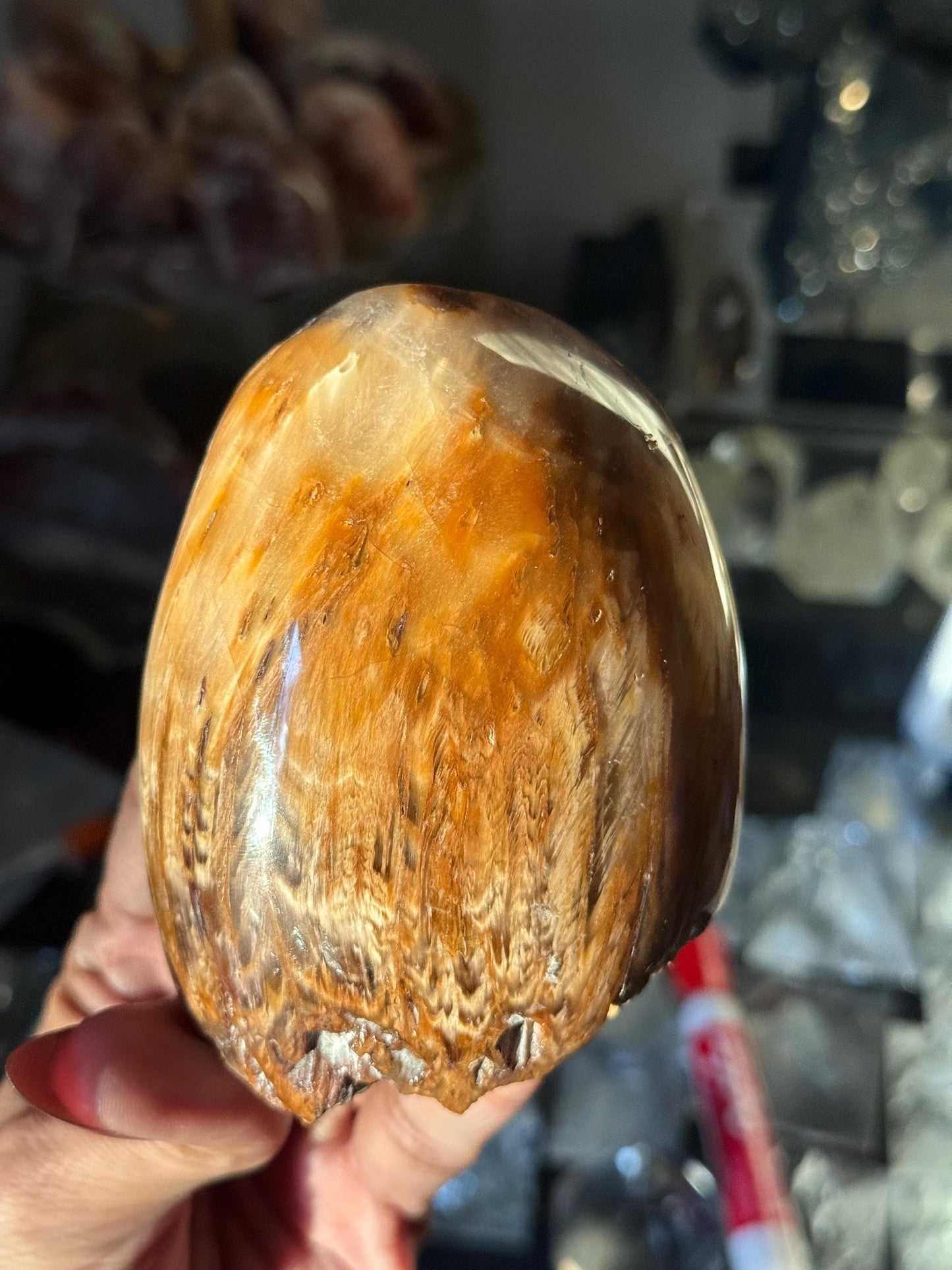 Rabbit Hair Quartz, Orange Rutilated Quartz, Amphibole Quartz, Orange Rutilated Quartz, Amphiboles, Rough Polished Amphibole, Crystal Gifts