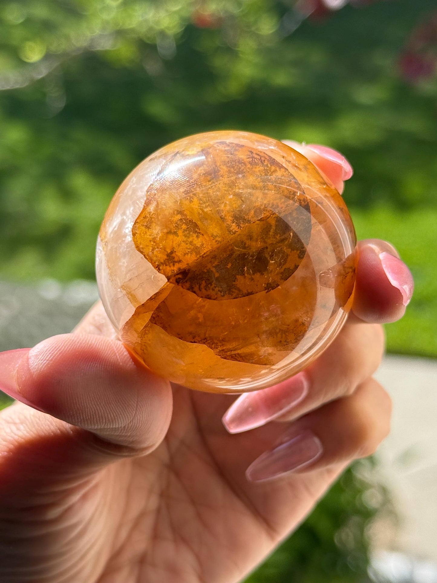 Dendritic Quartz Sphere, Girasol Quartz With Dendrites, Dendritic, Giralsol sphere Healing Crystals, Crystals, Metaphysical Crystals
