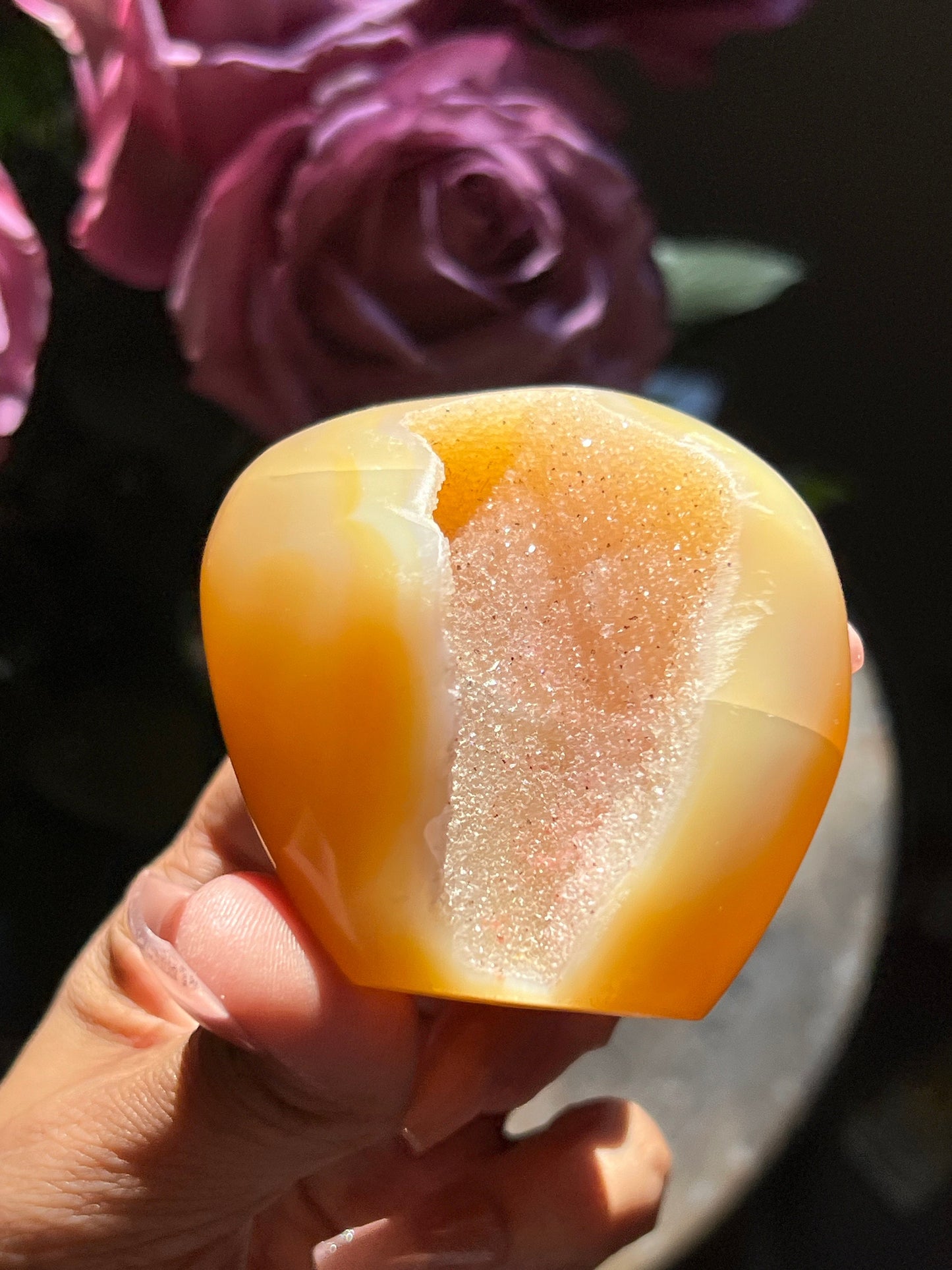 Druzy Carnelian Free Form, Carnelian, Orange Orca Agate, Carnelian, Crystal Gifts, Crystals,