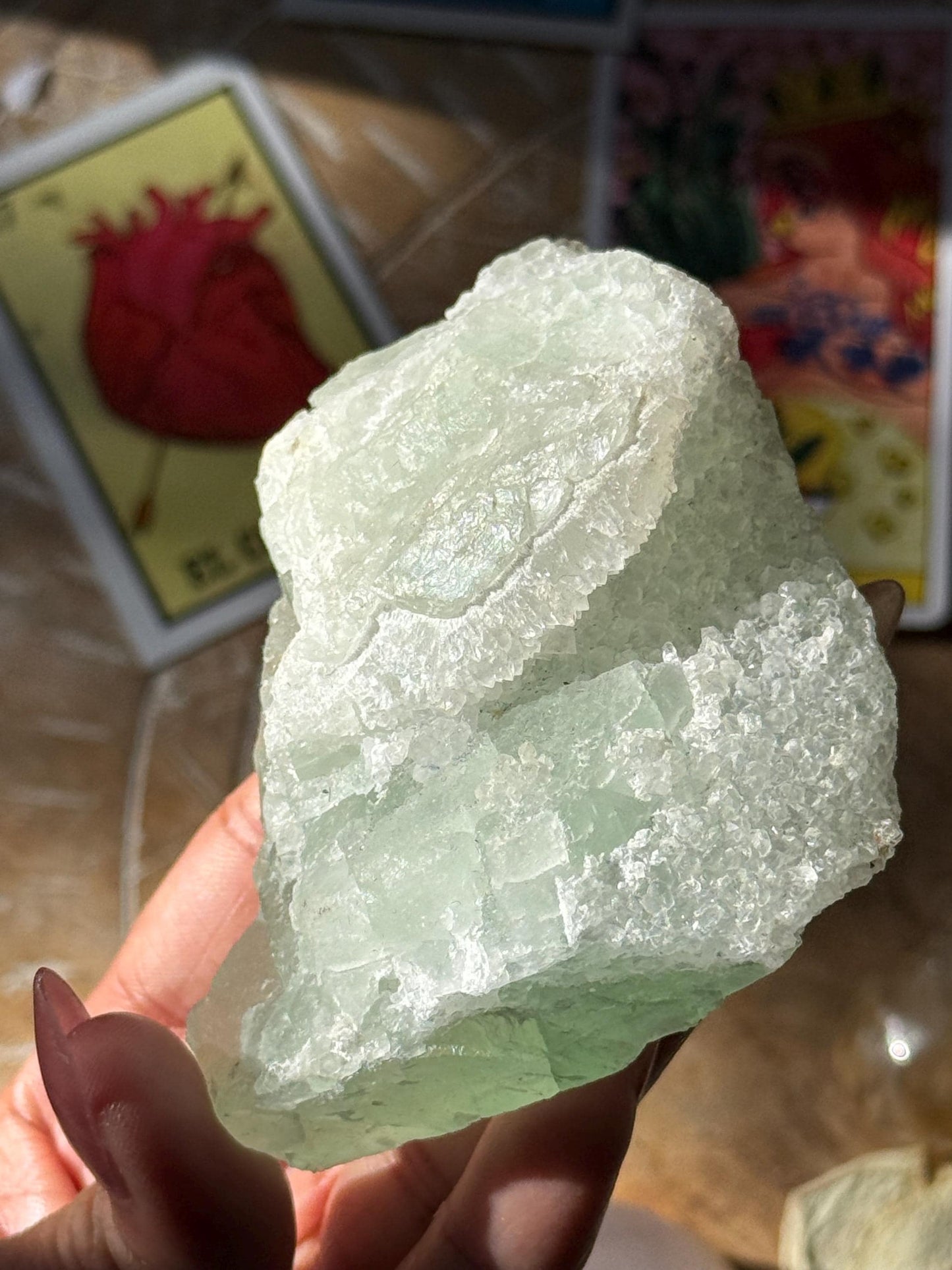 Raw Sugar Fluorite, Sugar Fluorite, Raw Fluorite,  Green Fluorite, Regular Grade