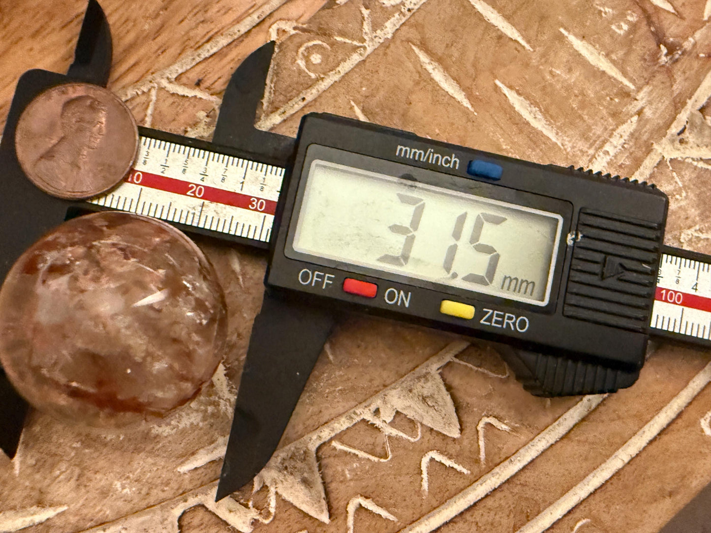 Red Rutile Quartz, Copper Rutilated Quartz Sphere, Copper Rutile, Rutilated Quartz, Crystals, Crystal Gifts, Unique Gift Idea,