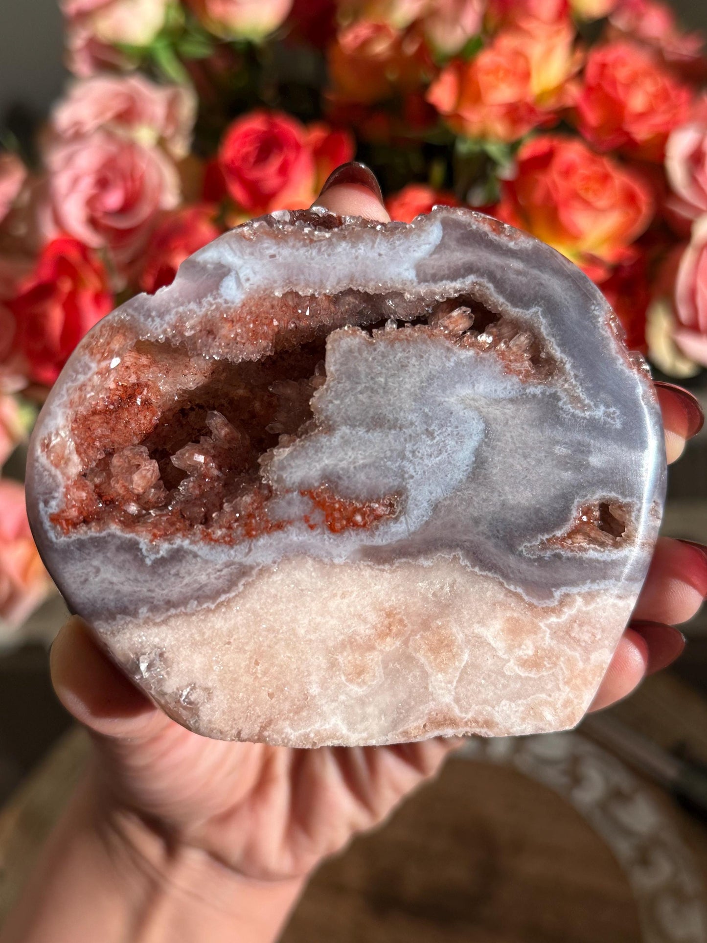 Pink Amethyst Free Form, Red Amethyst Quartz, Pink and Red Amethyst, Flower Agate Amethyst, Home decoration, Crystal Gifts,