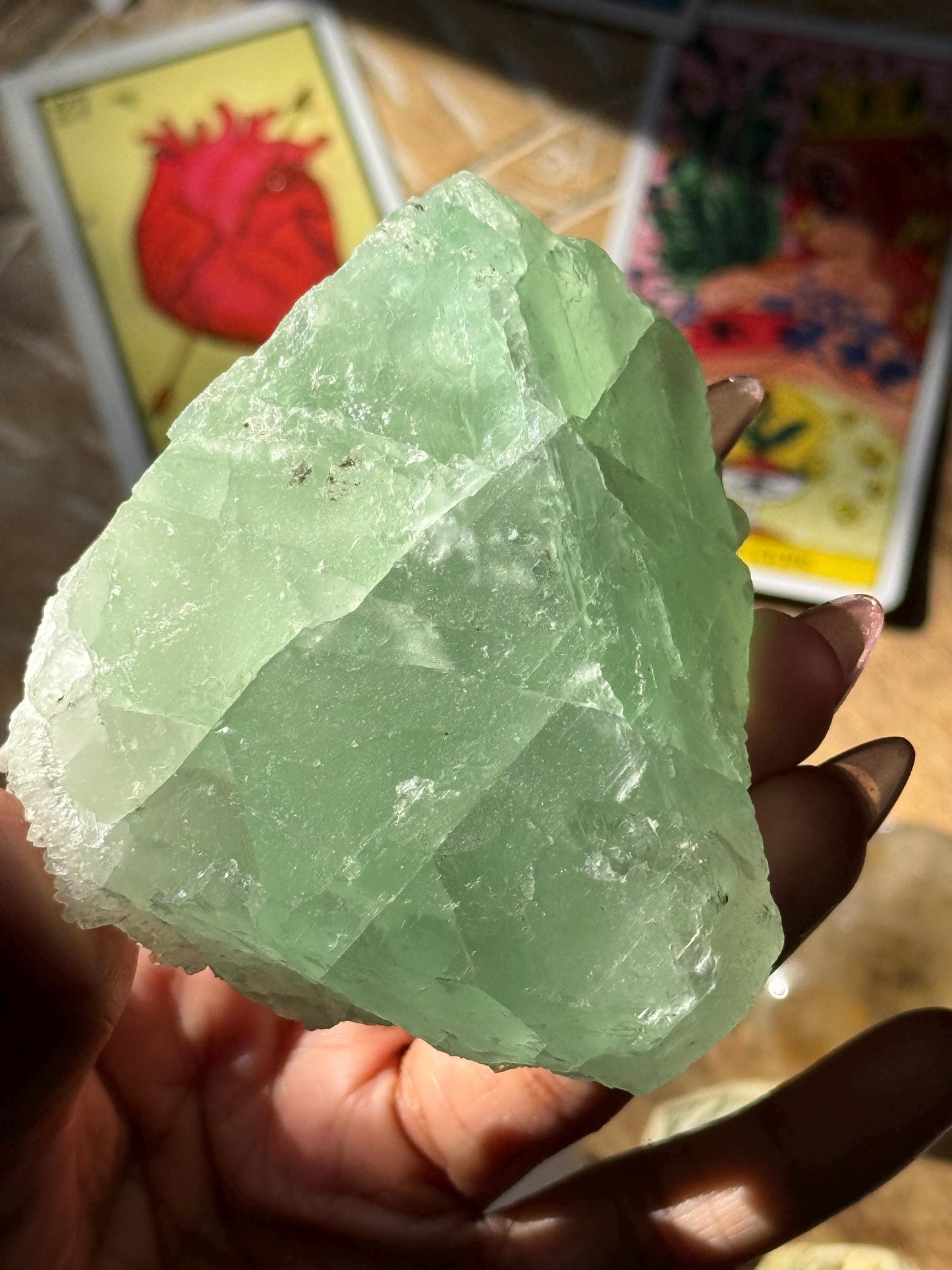 Raw Sugar Fluorite, Sugar Fluorite, Raw Fluorite,  Green Fluorite, Regular Grade