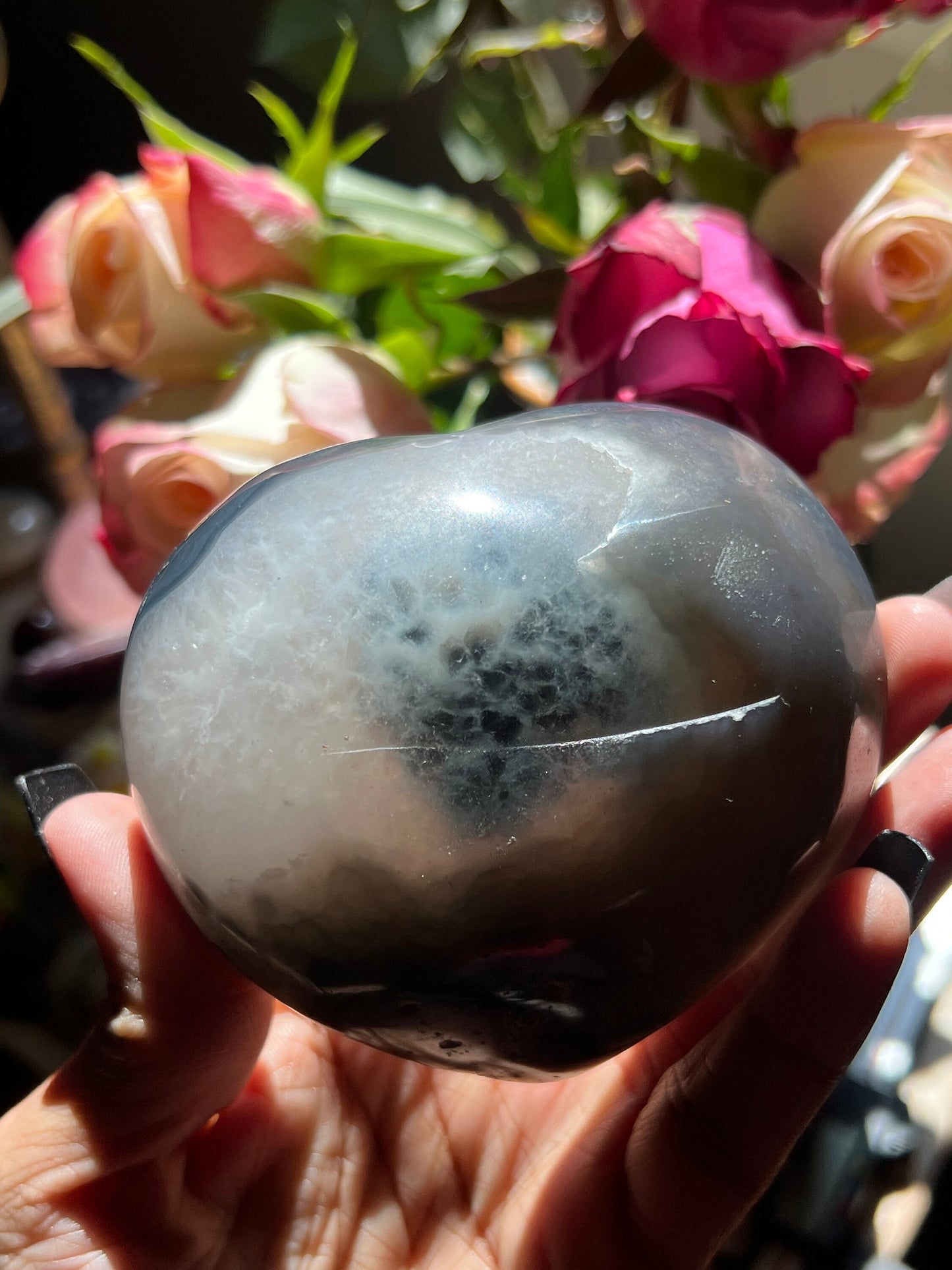 Mini Crystal Bowl Set, Oraca Agate, Blue Agate Bowl, Altar Bowl, Altar Gifts, Crystal Gifts, Spiritual Gifts, Crystal Lot, Crystal Bowls