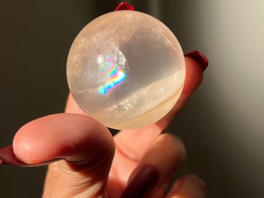 Girasol Quartz, Dendritic Quartz, Crystal Ball, Dendritic Agate, Girasol, Dendritic Quartz, Dendrite, Rainbow Clear Quartz,