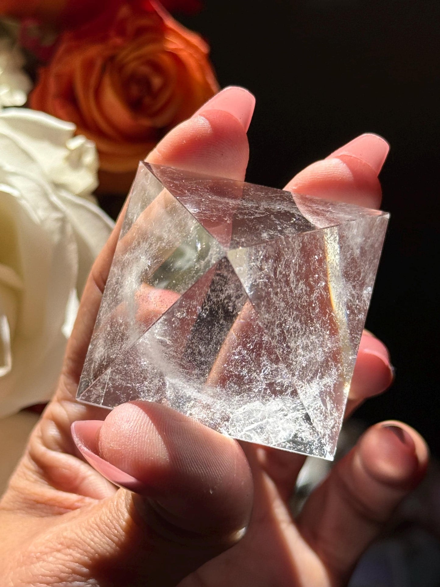 Natural Clear Quartz Pyramid, Clear Quartz Pyramid, Egyptian Pyramid, Crystals Decoration, Crystal Gifts, Quartz Pyramid, Metaphysical Decor