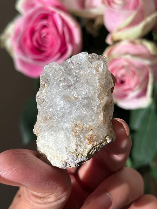 Hyalite Opal With Pyrite on Matrix, UV Reactive Hyalite, Hyalite, Glassy Hyalite, Fossils and Rocks, Raw Crystal Specimen, Crystal Gifts,