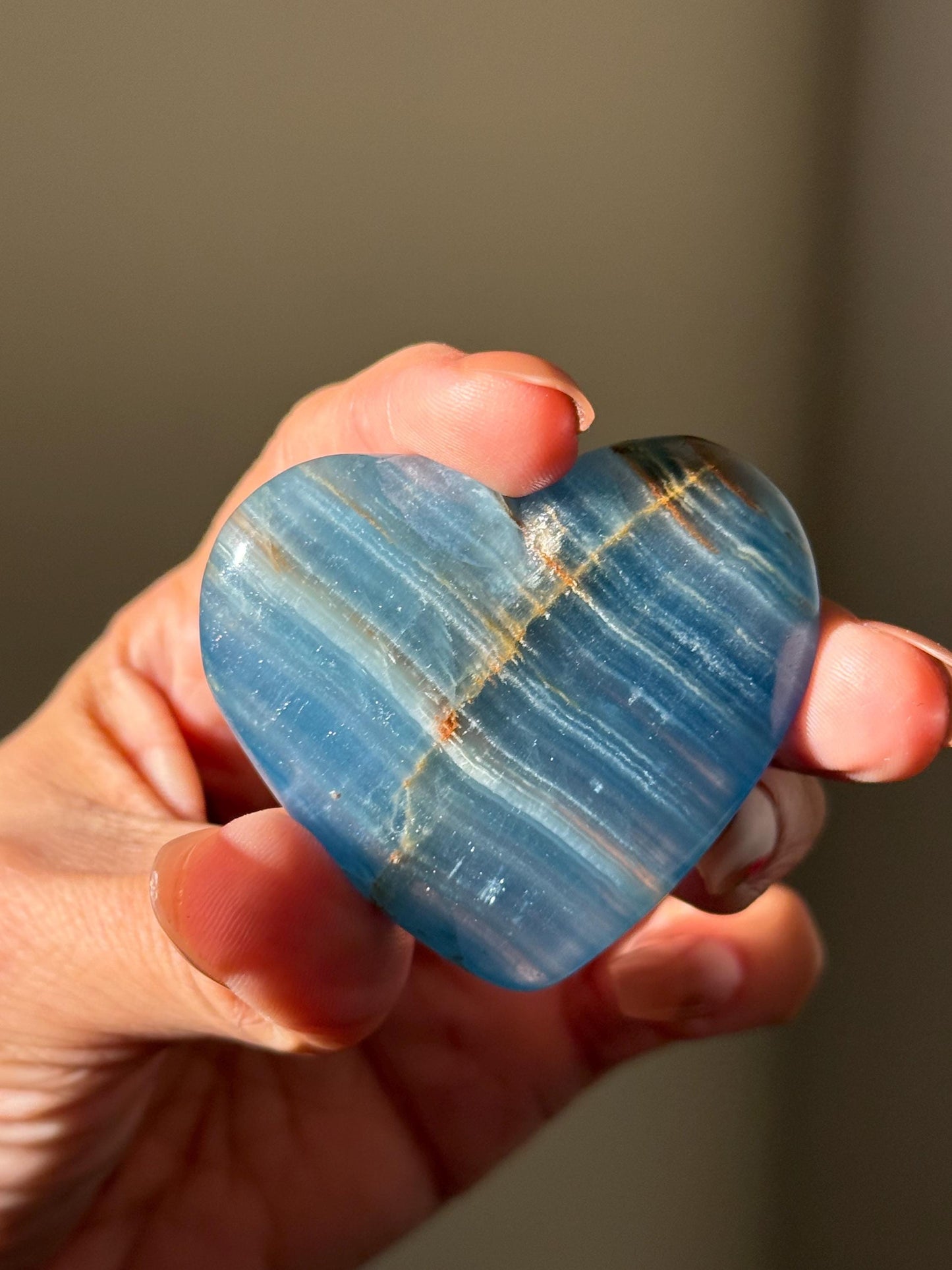 Blue Onyx Heart, BLUE ONYX, Lemurian Aquatine Heart, Crystal Gifts, Metaphysical Gifts, Valentines day Gift, Crystal Hearts, MINI