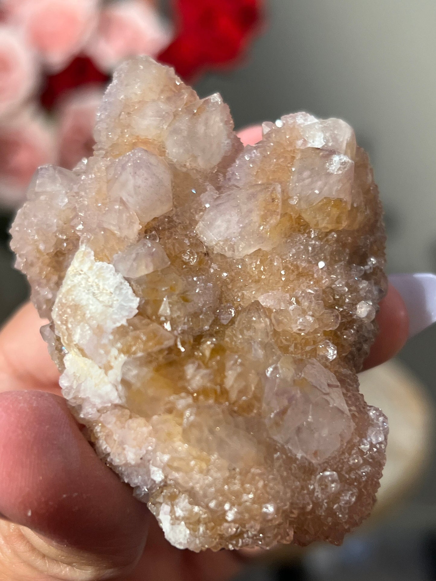 Spirit Quartz, Cactus Quartz Crystal, Amethyst Cluster, Pink Amethyst, Crystal Raw Specimen, Raw Crystal Specimens, Crystal Gifts,
