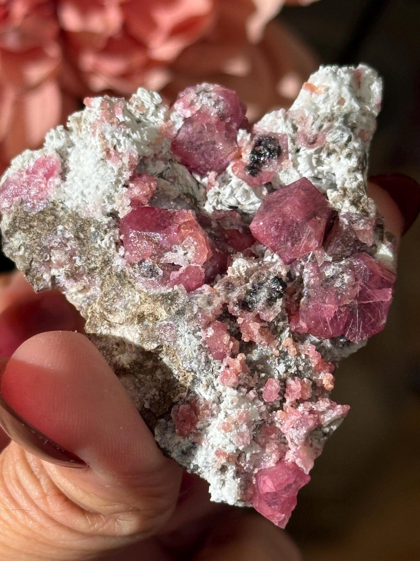 Raspberry Garnet, Grossular Garnet, Raspberry Garnet from Coahuila, Mexico, Raw Mineral Specimen, Garnet, Garnet Raw Stone, Crystal Gifts