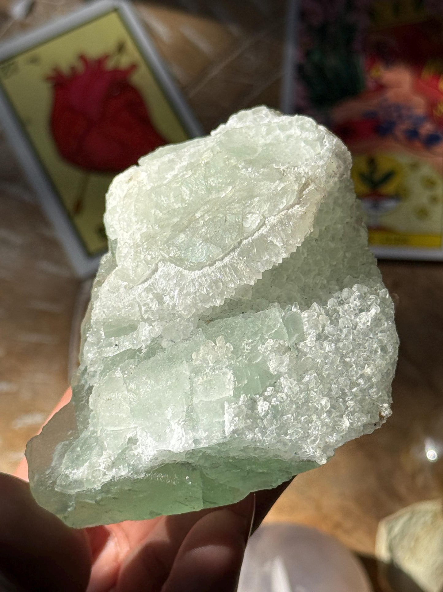 Raw Sugar Fluorite, Sugar Fluorite, Raw Fluorite,  Green Fluorite, Regular Grade