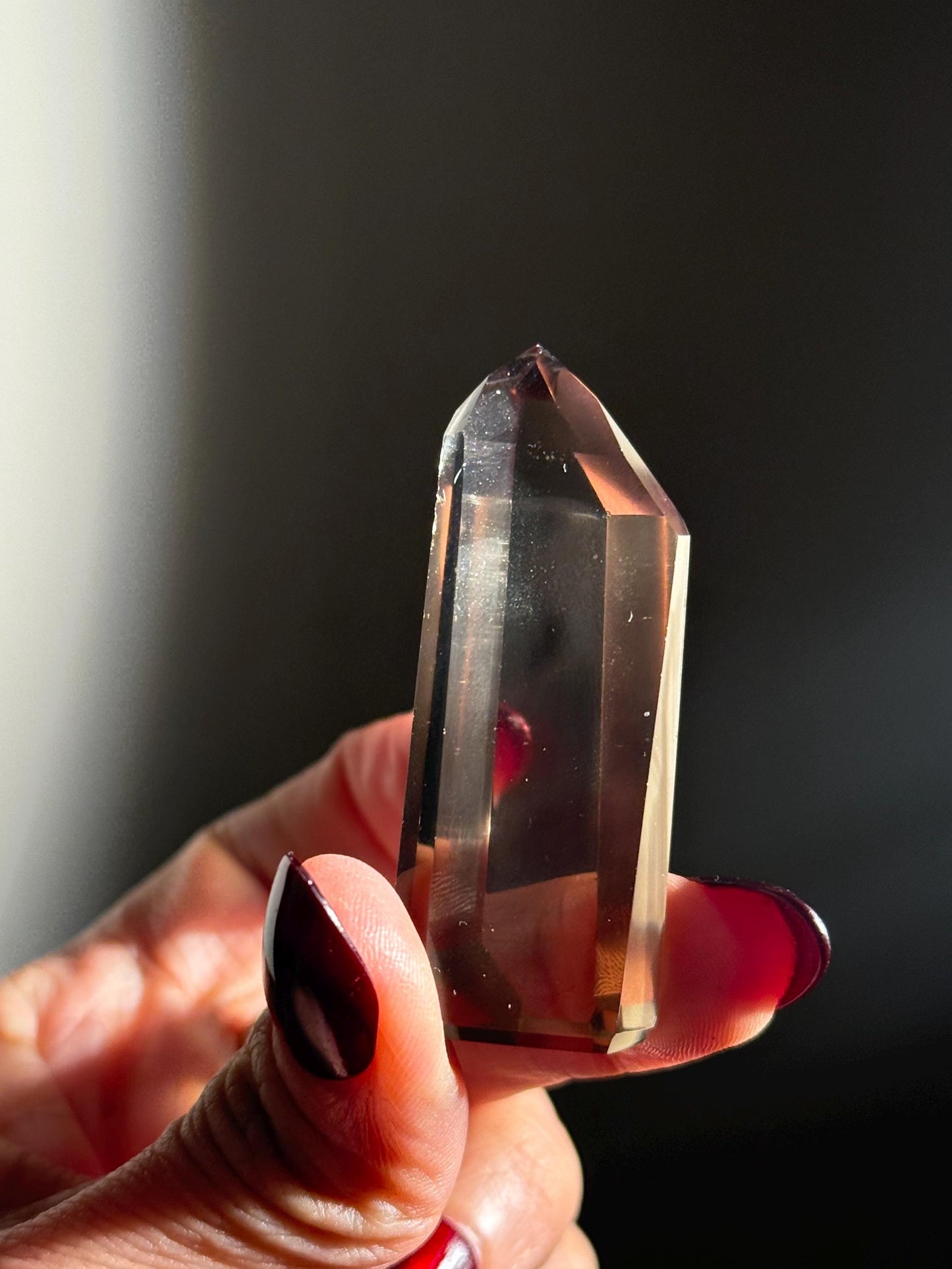 Smoky Citrine, Genuine Smoky Citrine Point From Brazil, Genuine Smoky Citrine, Authentic Citrine, Natural Citrine From Brazil, SMALL