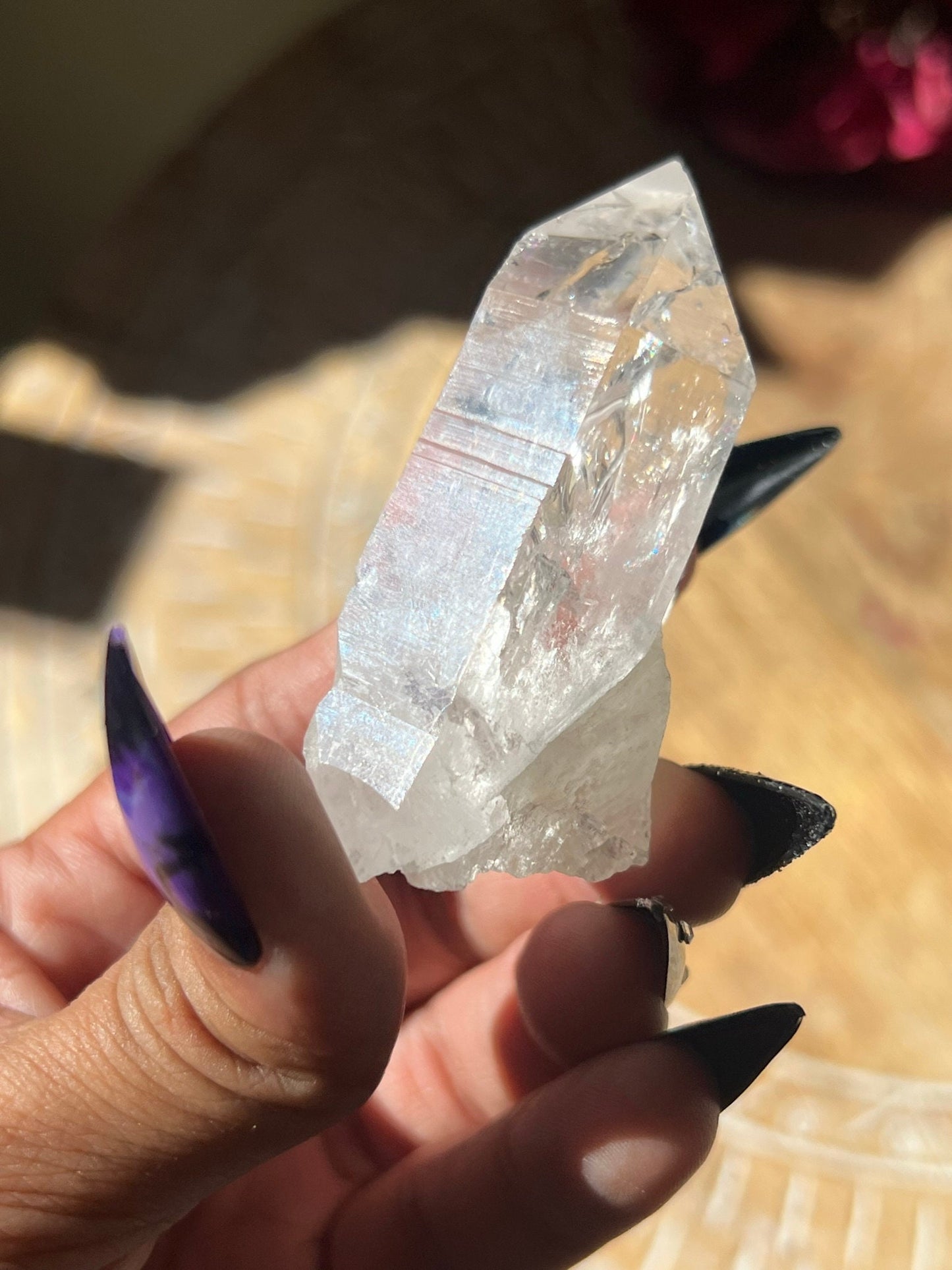 Lemurian Seed Quartz, Colombia Quartz, Record Keeper Quartz, Colombian Lemurian Seed Blade Of Light, Optical Colombian Quartz