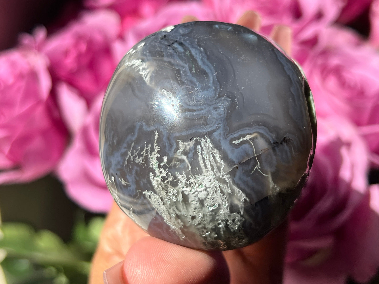 Moss Agate Skull, Druzy Moss Agate, Moss Agate Crystal, Crystal Gifts, Metaphysical Gifts, Witch Decoration, Crystal Skulls, SMALL