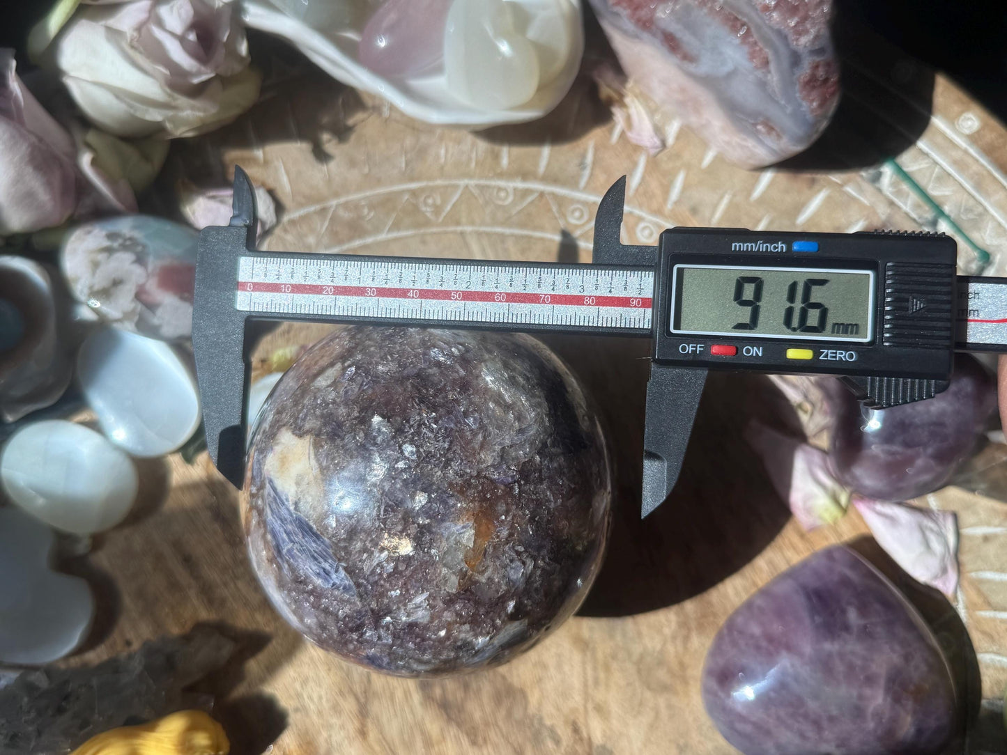 Large Lepidolite Sphere, Purple Mica Crystal, Muscovite Crystal, Purple Mica, Crystal Ball, Large, Lepidiolite