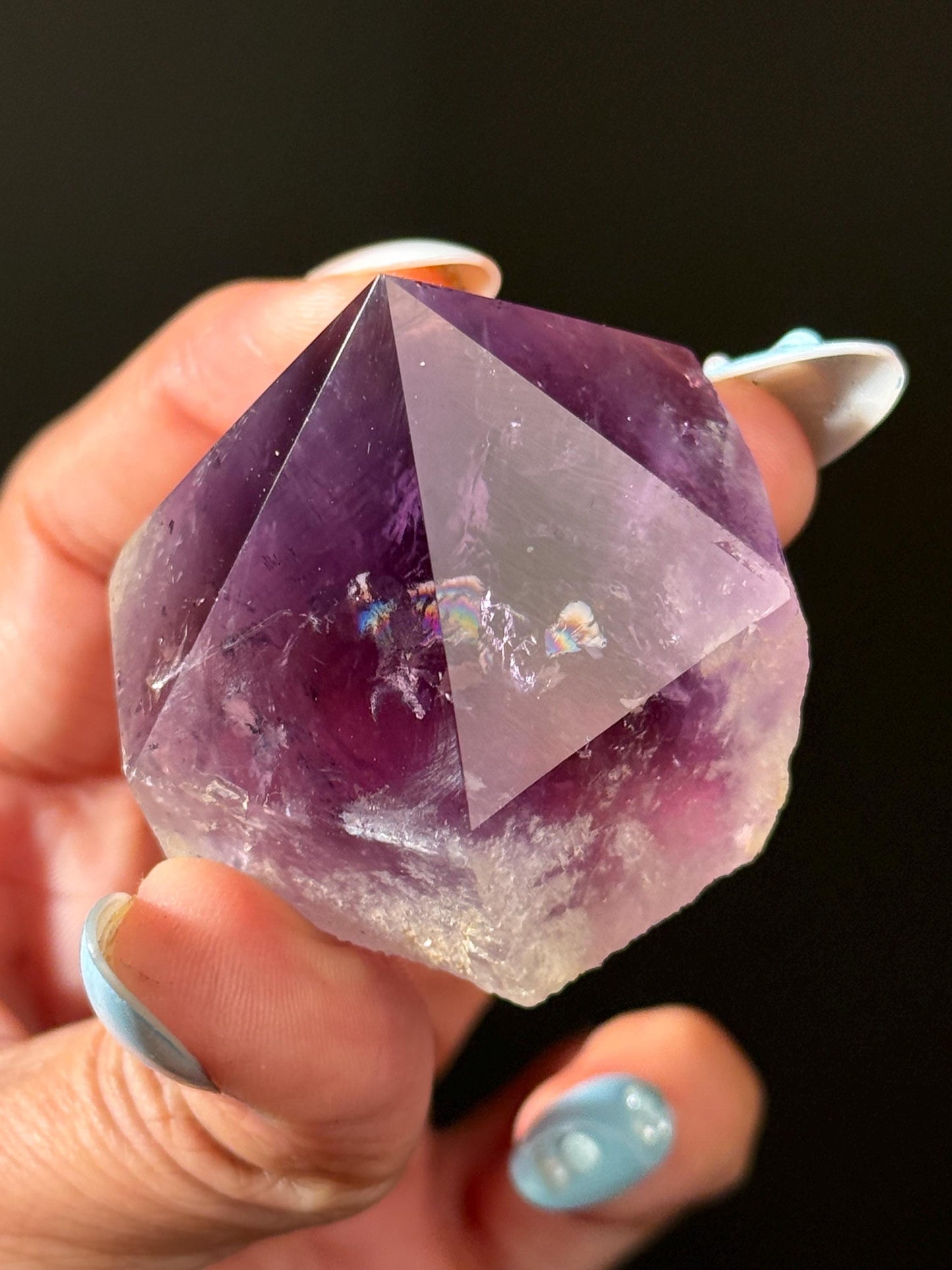 Amethyst Cut Base, Polished Amethyst Rough Points, Dark Purple Amethyst, Rough Amethyst, Amethyst Points, Crystal Gifts, MINI Size