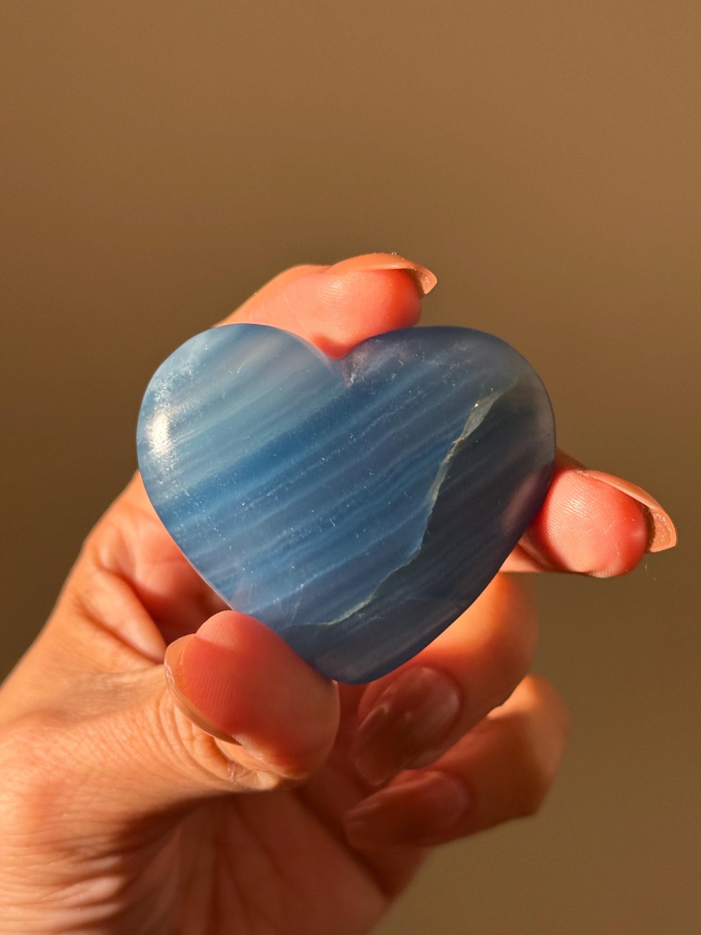 Blue Onyx Heart, BLUE ONYX, Lemurian Aquatine Heart, Crystal Gifts, Metaphysical Gifts, Valentines day Gift, Crystal Hearts, MINI