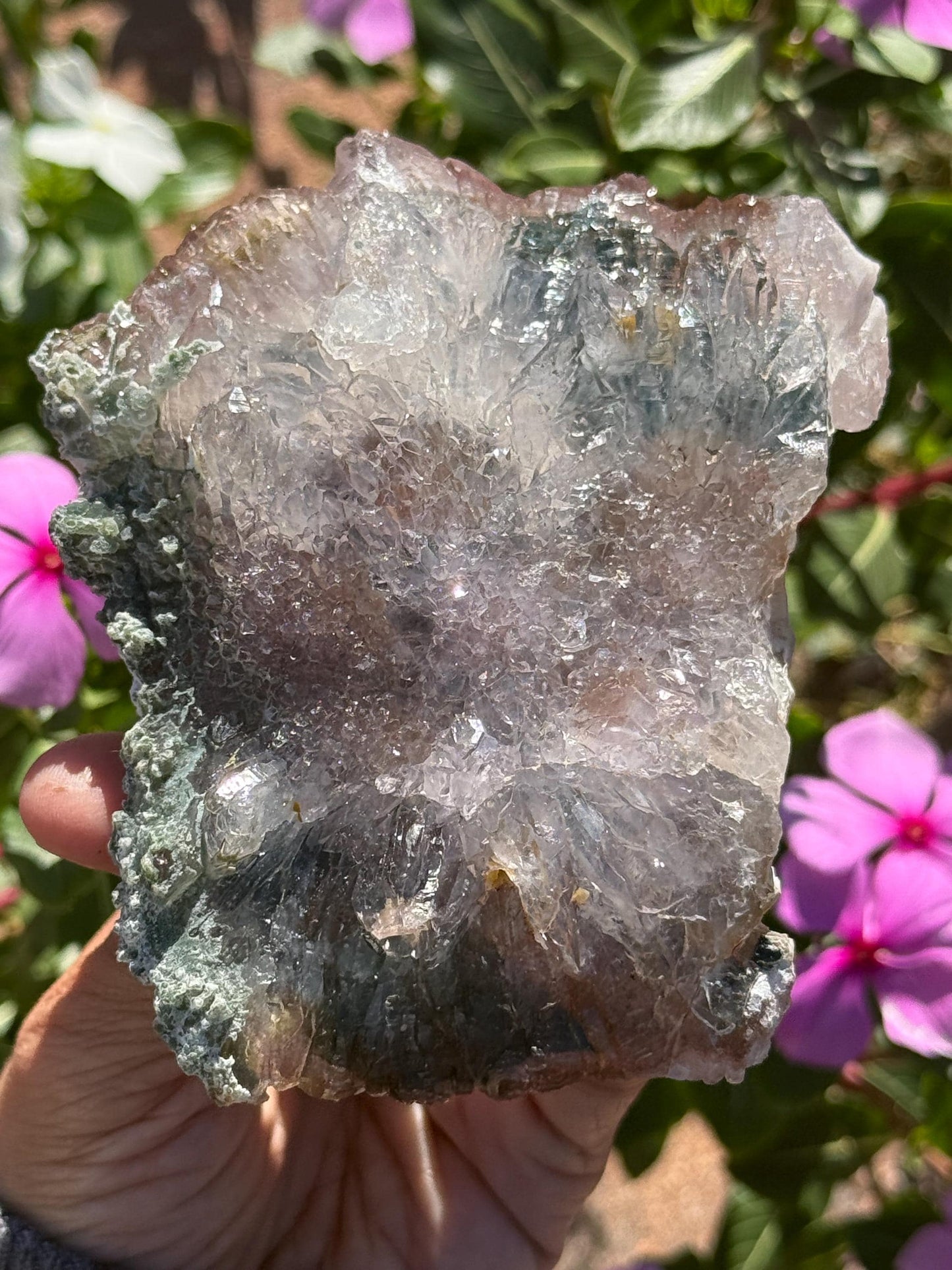 Flower Amethyst Zeolight, Amethyst Geode Cluster, Natural Raw Ameythst, Amethyst Flower, Zeolight Raw Crystal Mineral, Crystal Gifts, Fossil