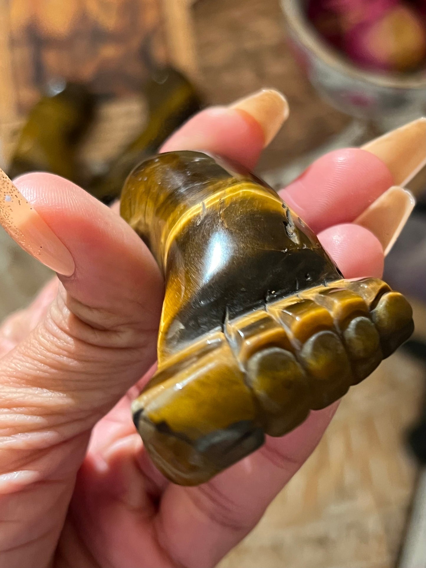 Tiger Eye Foot, Tiger Eye Feet, Tiger Eye Carving, Tiger Eye, Crystal Gifts, Crystal Carvings, Cute Gifts, Feng Shui Decoration,